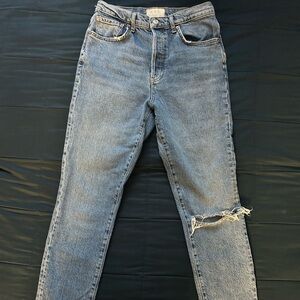 We The Free ( Free People ) Womens Ankle Ripped Distressed Size 29 Jeans